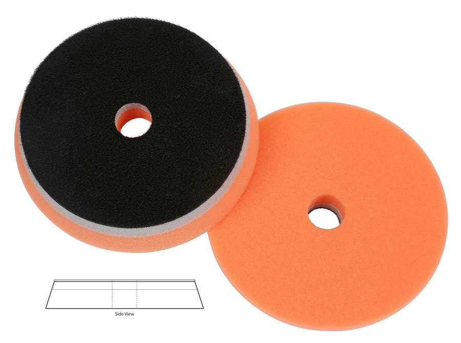 Orange Foam Polishing Heavy Duty Orbital Pad 5-1/2X1inch (with center hole)