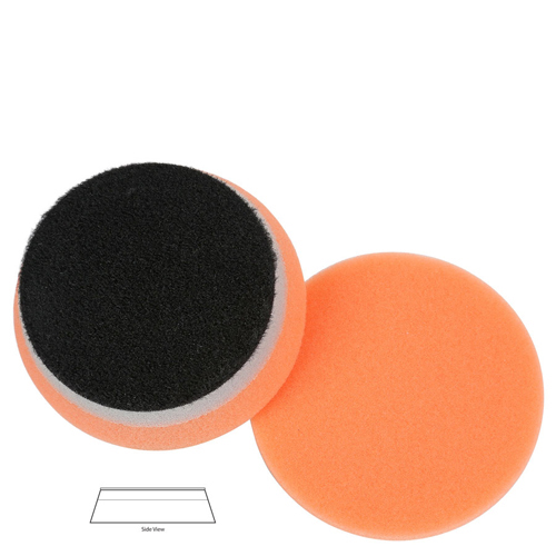 Orange Foam Polishing Heavy Duty Orbital Pad 3-1/2 X1 (no center hole)