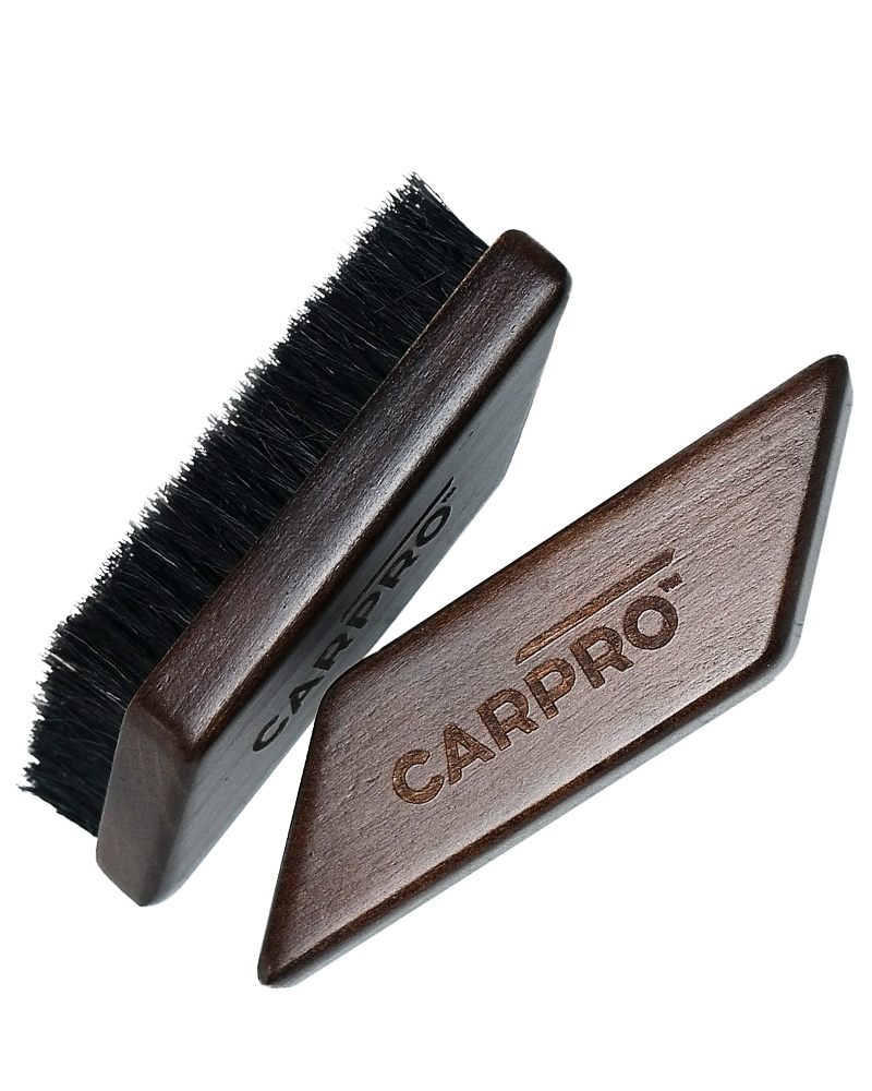 Leather and fabric brush